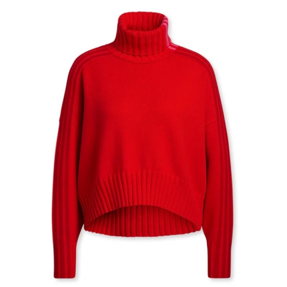 ADIDAS x IVY PARK Turtleneck Crop Oversized Sweater Power Red Size Medium